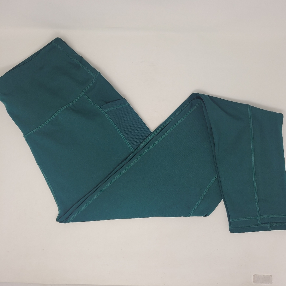 LegEnd Athletic Workout Leggings With 2 Pockets Green Women's  XL NWOT